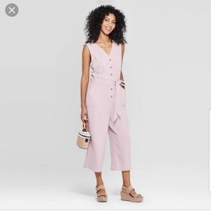 A New Day V-neck Button-front Jumpsuit